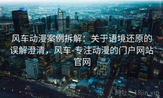 风车动漫案例拆解：关于语境还原的误解澄清，风车-专注动漫的门户网站官网