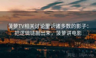 菠萝TV相关讨论里诉诸多数的影子：把逻辑链画出来，菠萝讲电影