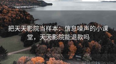 把天天影院当样本：信息噪声的小课堂，天天影院能退款吗