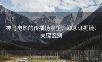 神马电影的传播场景里，聊聊证据链：关键区别