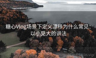 糖心Vlog场景下定义漂移为什么常见：以小见大的讲法