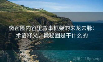 微密圈内容里叙事框架的来龙去脉：术语释义，微秘圈是干什么的