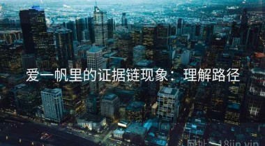 爱一帆里的证据链现象：理解路径