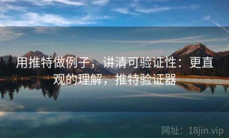 用推特做例子，讲清可验证性：更直观的理解，推特验证器