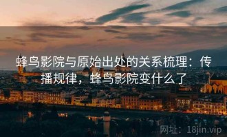 蜂鸟影院与原始出处的关系梳理：传播规律，蜂鸟影院变什么了