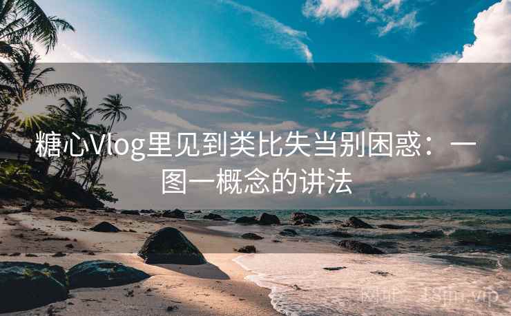 糖心Vlog里见到类比失当别困惑：一图一概念的讲法